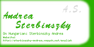 andrea sterbinszky business card